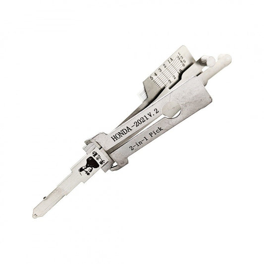 Honda 2021 V2 2-in-1 Pick/Decoder—w/Cutout +Tip Improvement (Original Lishi)