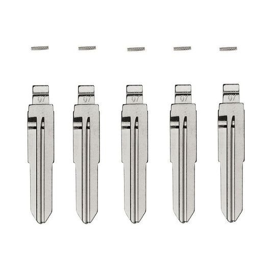 5-Pack Mitsubishi MIT3 Flip Key Blade w/ Roll Pins for Xhorse Remotes - ZIPPY LOCKS
