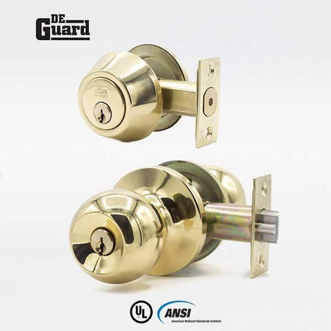 De Guard - Grade 3 - Combonation Knob and Dead Bolt - ZIPPY LOCKS