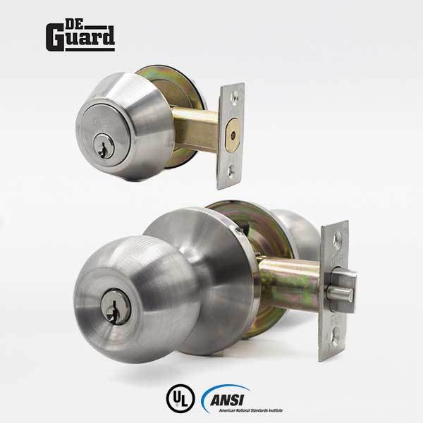 De Guard - Grade 3 - Combonation Knob and Dead Bolt - ZIPPY LOCKS