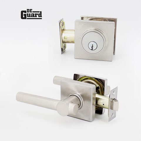 De Guard - Grade 3 - Combo Pack Deadbolt & Lever ( Handle Set ) - ZIPPY LOCKS