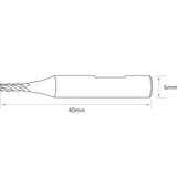 Universal Grade Carbide 1.9mm End Mill Cutter (RAISE) - ZIPPY LOCKS
