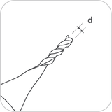 Universal Grade Carbide 1.5mm End Mill Cutter (RAISE) - ZIPPY LOCKS