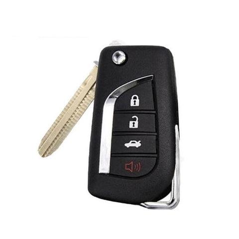 2004-2010 Toyota  / 4-Button Flip Key NEW STYLE FCC: GQ43VT20T (67 Chip) - ZIPPY LOCKS