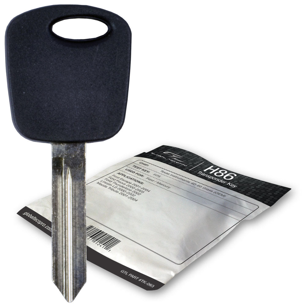 2000-2005 Ford / Lincoln / Mazda H86 / H74 Transponder Key (GTL) - ZIPPY LOCKS