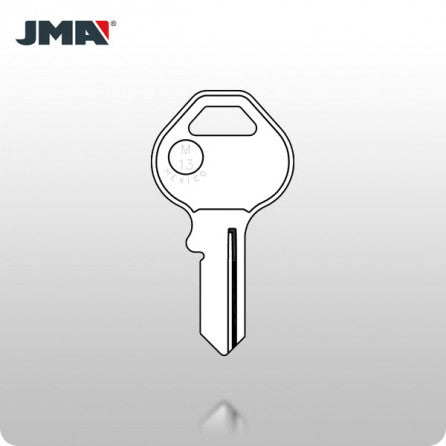 M13 / 1092DS Master 4-Pin Padlock Key - Brass (JMA MAS-13DE) - ZIPPY LOCKS