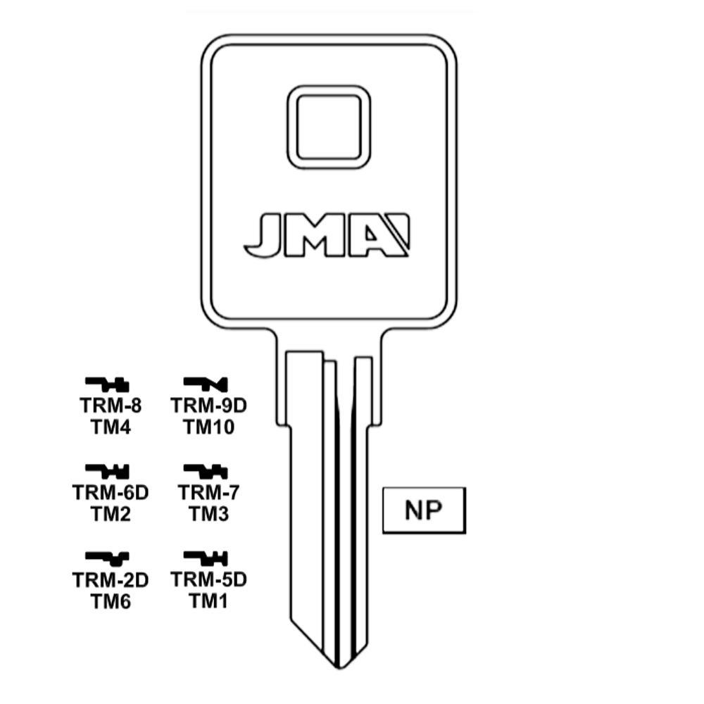Trimark ILCO-TM6 / 1606 RV Key / JMA TRM-2D - ZIPPY LOCKS