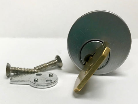 High Security Mortise Cylinder - 1" - US26D - ZIPPY LOCKS