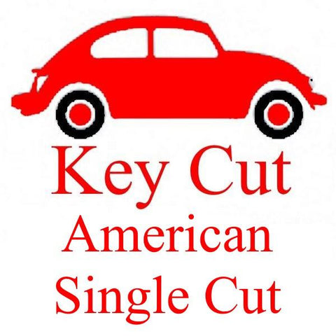 Key Cut By Code - American Single Cut - ZIPPY LOCKS