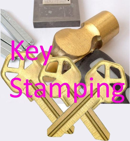 Key Stamping - Per Line ( <8 characters ) - ZIPPY LOCKS