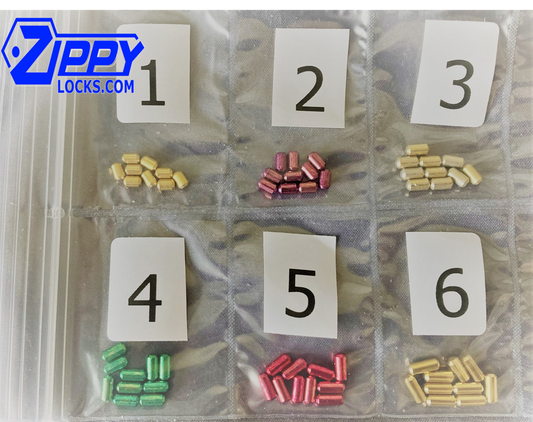 Complete LAB Kwikset Pin Pack -Precision Kwikset Bottom Pins -10 ea. Size 1-6 - ZIPPY LOCKS