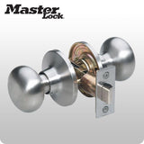 Master Lock - Grade 3 - Biscuit Style Door Knob - No Keyway - Passage - ZIPPY LOCKS