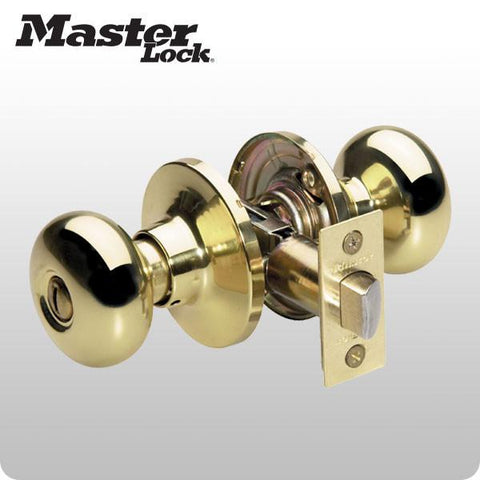 Master Lock - Grade 3 - Biscuit Style Knob - Privacy - KW1/SC1 Keyway - ZIPPY LOCKS