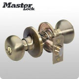 Master Lock - Grade 3 - Biscuit Style Knob - ENTRY- KW1/SC1 Keyway - ZIPPY LOCKS